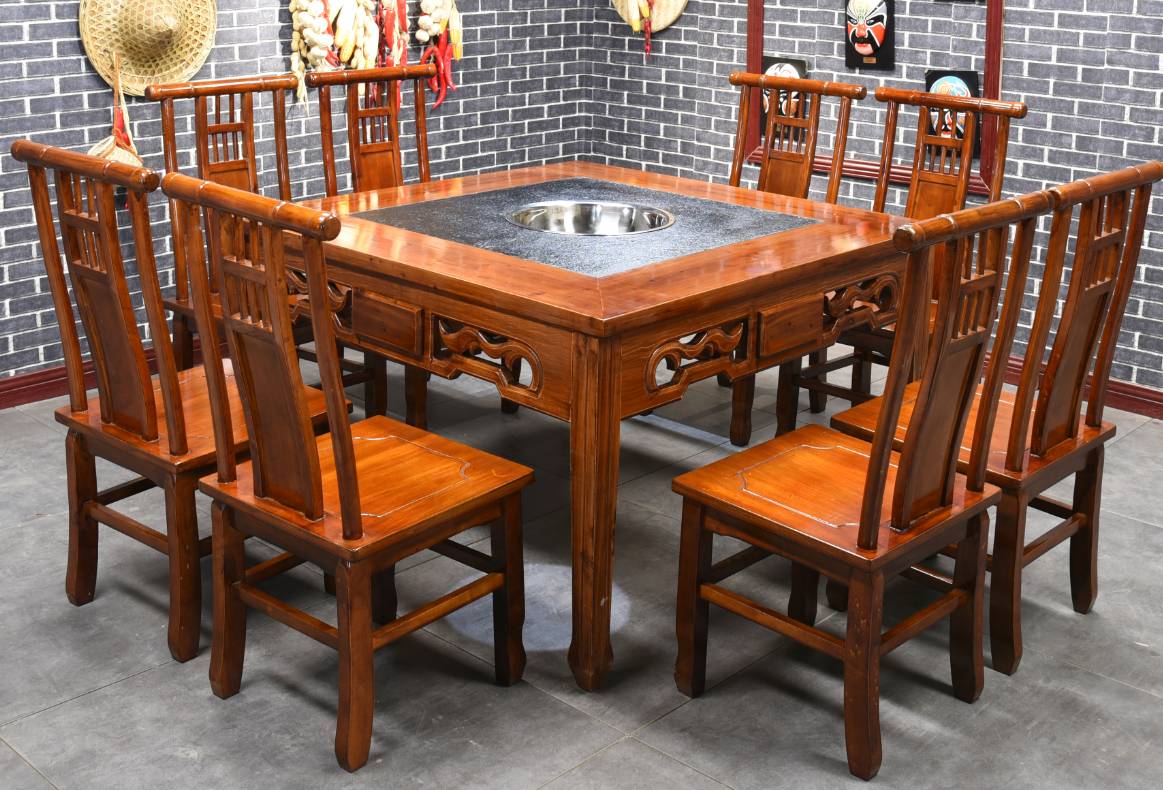 哪種木材制作的實木火鍋桌椅好？